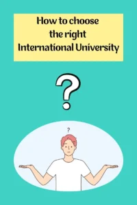 Confused student thinking about choosing the right International University to Study Abroad